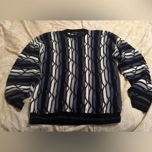 Vintage Protege 3d Knit Sweater Size L Hip Hop Coogi Style